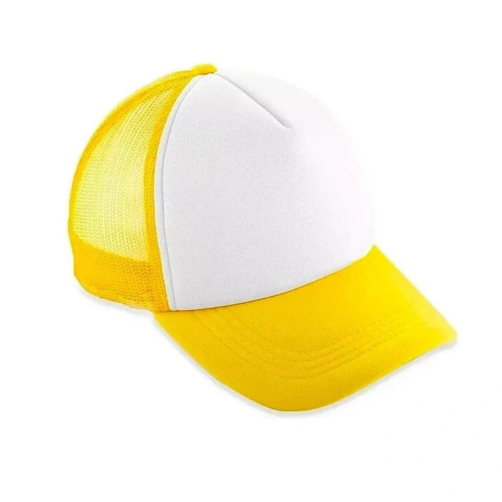 Gorras Adulto Sublimable Imprimible (MALLA y VISERA COLOR CON FRENTE BLANCA)