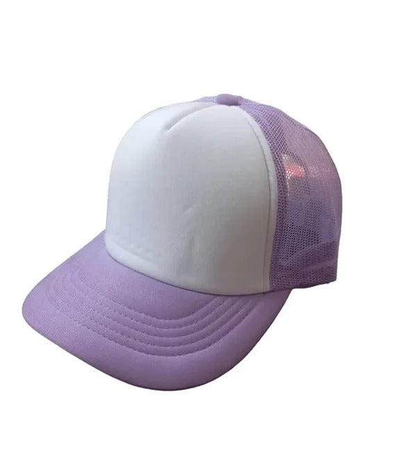 Gorras Adulto Sublimable Imprimible (MALLA y VISERA COLOR CON FRENTE BLANCA)