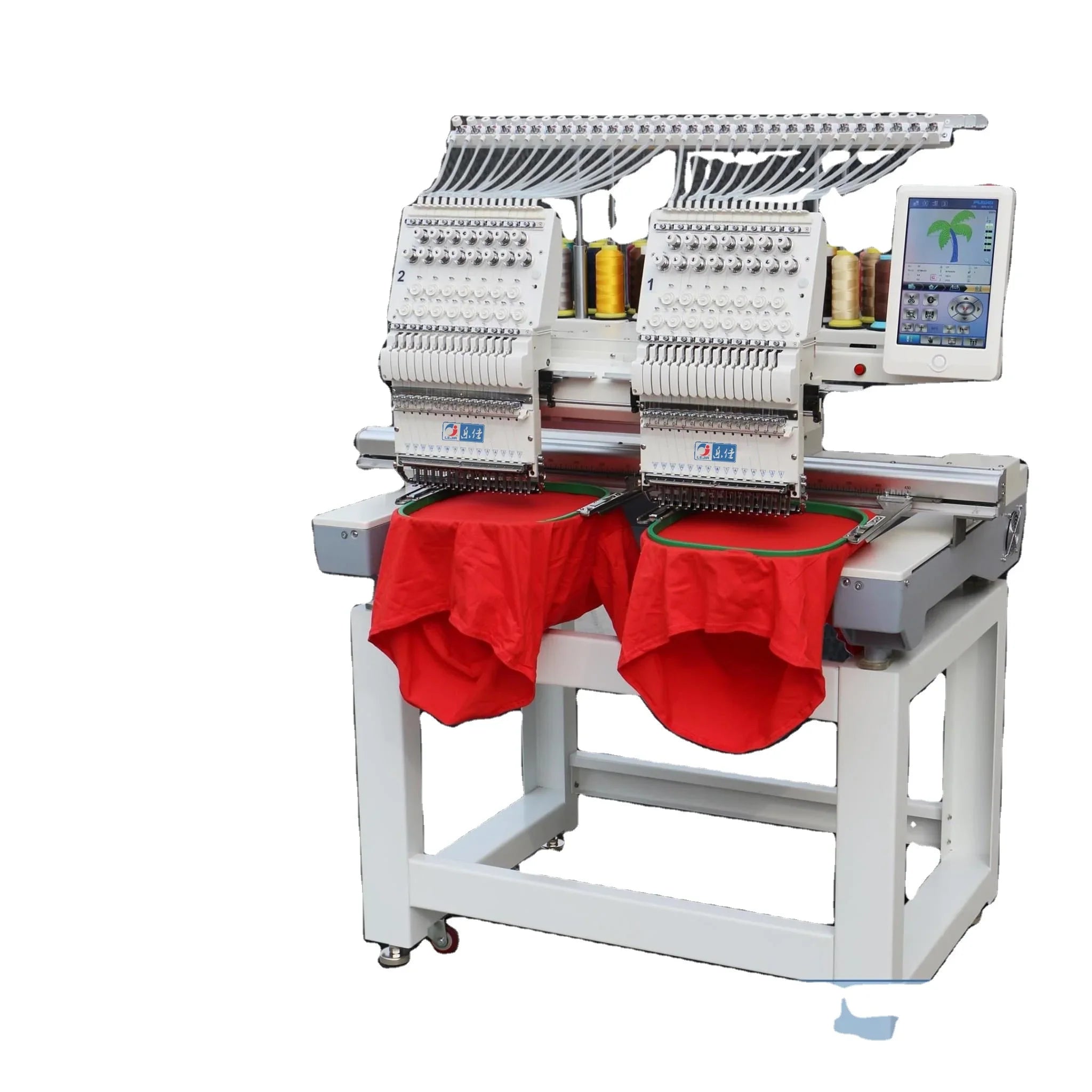 Hot Sale Cheap Cost 2 Head Hat T-Shirt Computerized Embroidery Machine
