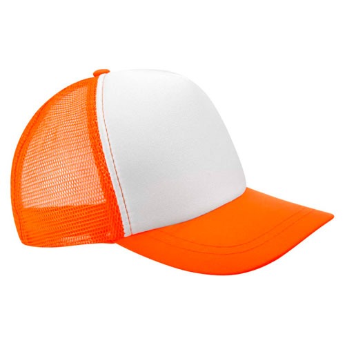 Gorras Adulto Sublimable Imprimible (MALLA y VISERA COLOR CON FRENTE BLANCA)