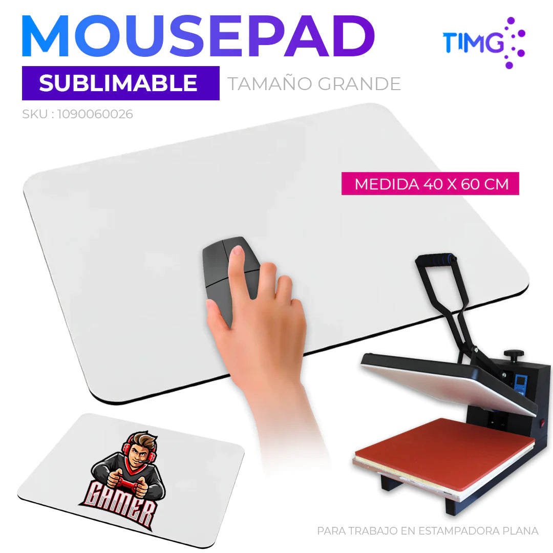 Alfombrilla de Juego Sublimable 40x60 Mouse pad Reserva Activa