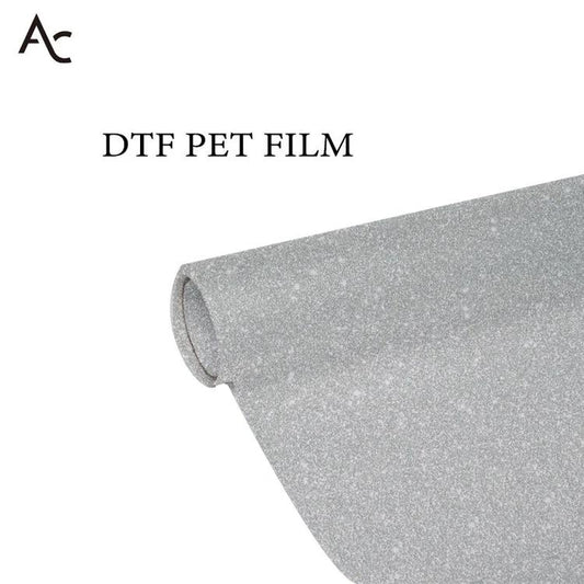Silver Glitter DTF Film Heat transfer printing DTF PET Film