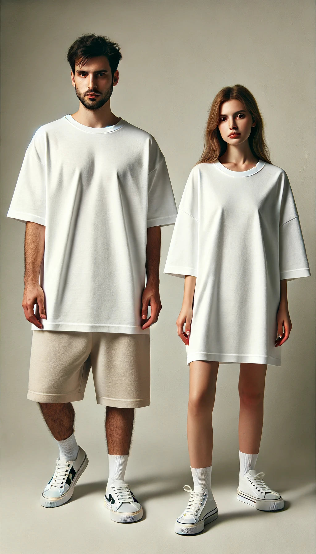 Polo Oversize Blanco Rd 20/1 Imprimible DTF DTG Bordado
