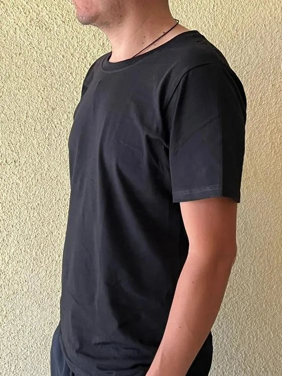 Polos Negros Algodón 30 al 1 - algodon importado