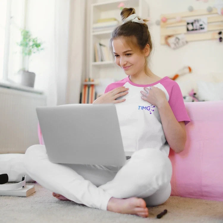 Polos Sublimables de Dama Manga Ranglan Rosa