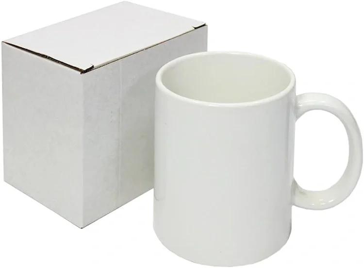 taza blanca para sublimar con caja