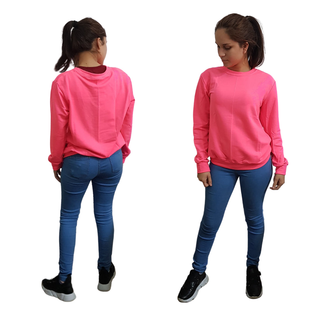 Poleras Sublimables de Dama Fucsia Neon SML