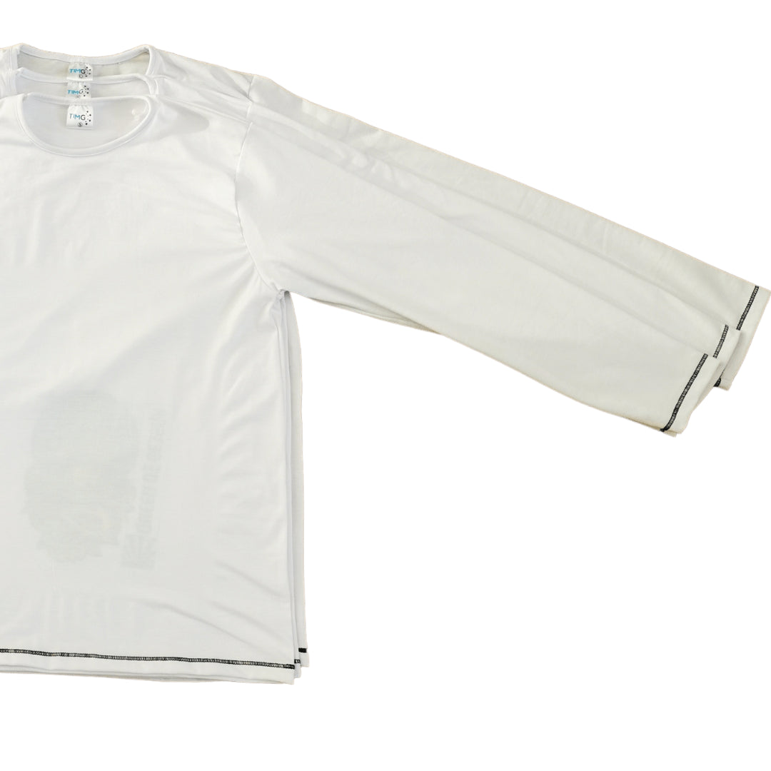 Men's Sublimable Polo Shirts Round Neck Long Sleeve