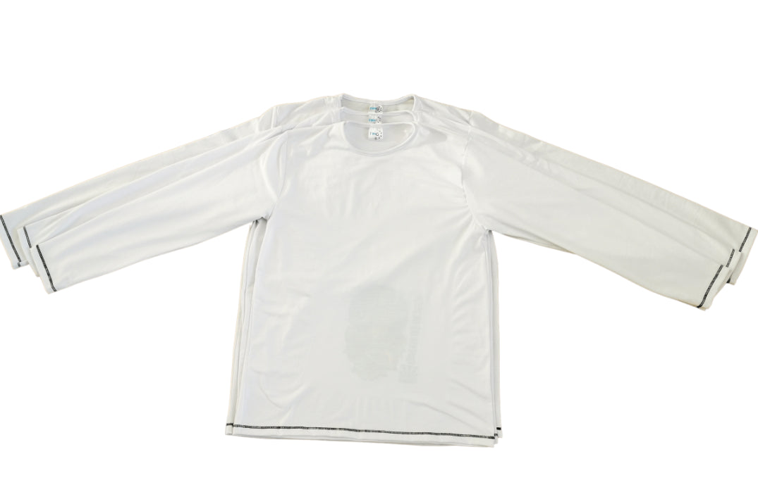 Men's Sublimable Polo Shirts Round Neck Long Sleeve