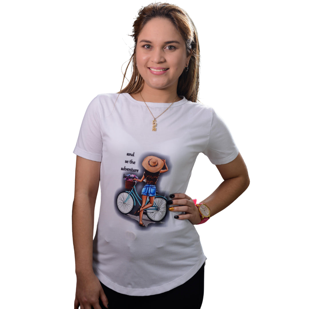 Polos Sublimables para Dama con cola de pato Corte princesa