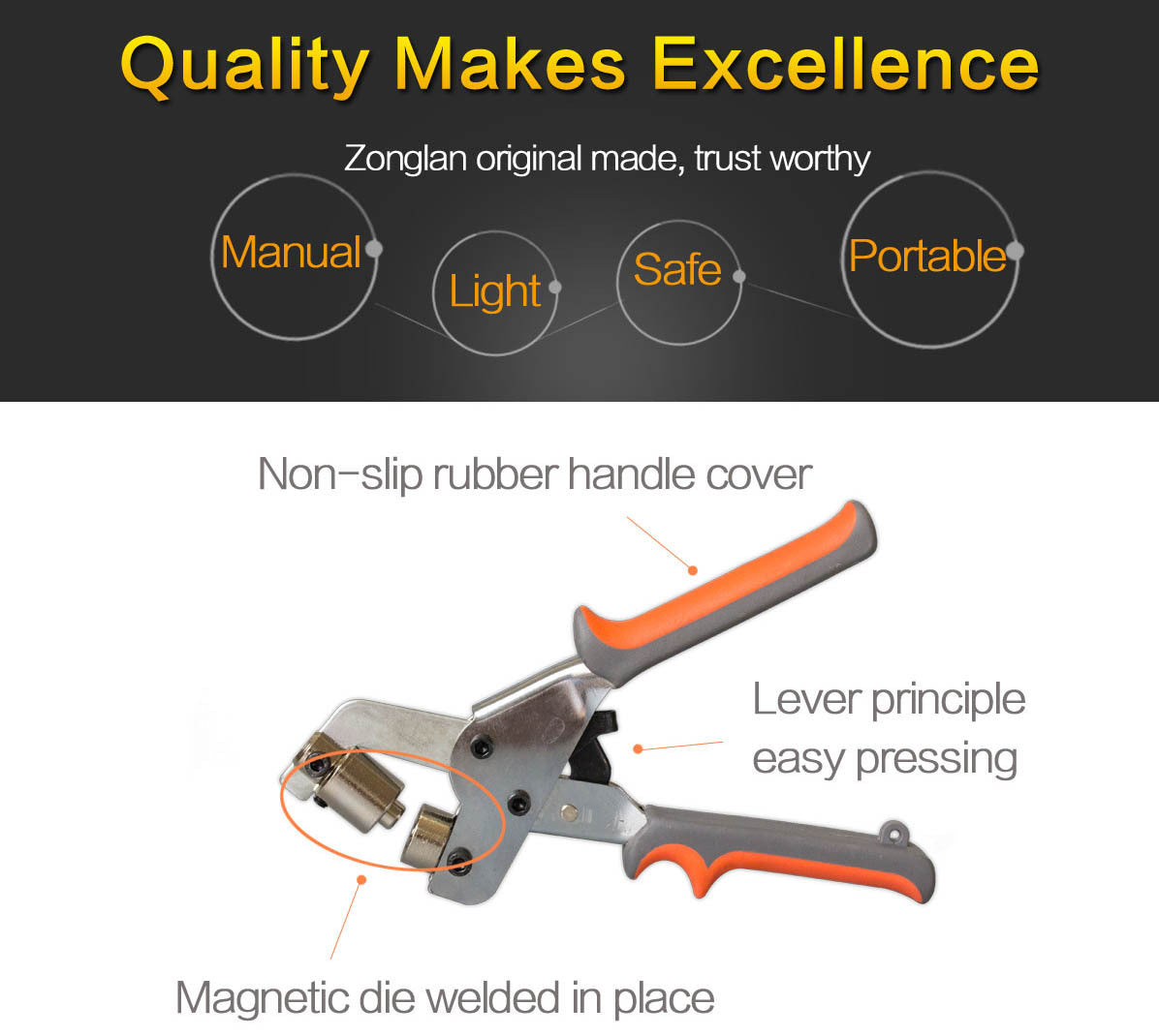 Perforadora de ojales manual HP-7