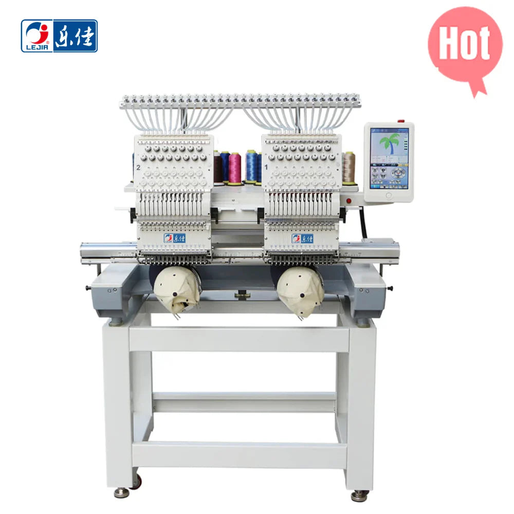 Hot Sale Cheap Cost 2 Head Hat T-Shirt Computerized Embroidery Machine