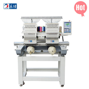 Hot Sale Cheap Cost 2 Head Hat T-Shirt Computerized Embroidery Machine