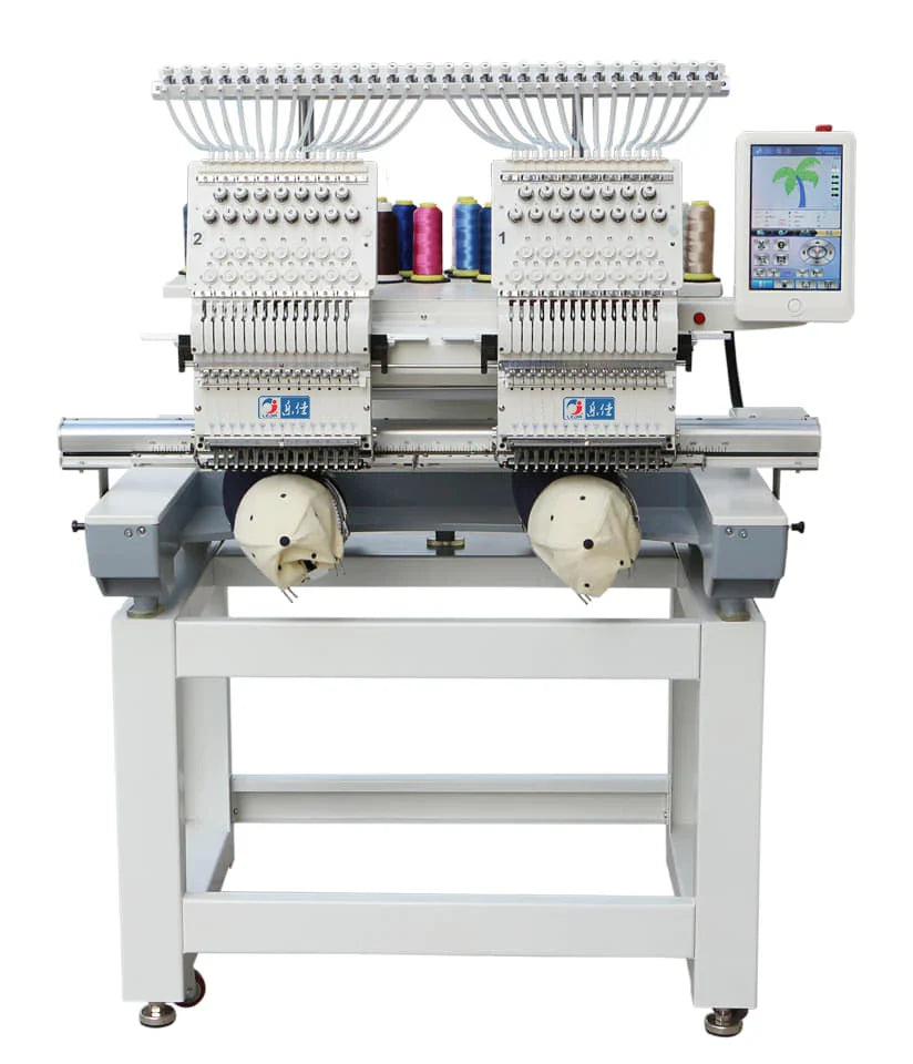 Hot Sale Cheap Cost 2 Head Hat T-Shirt Computerized Embroidery Machine