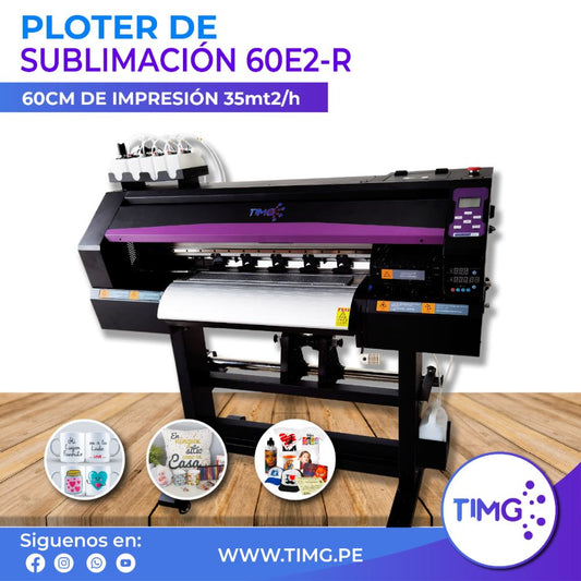 Ploter de impresión 60E2-R PRO 60 cm ancho - 2 cabezales Epson 4720