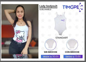 Body blanco Sublimable de Dama Elasticado Imprimible DTF