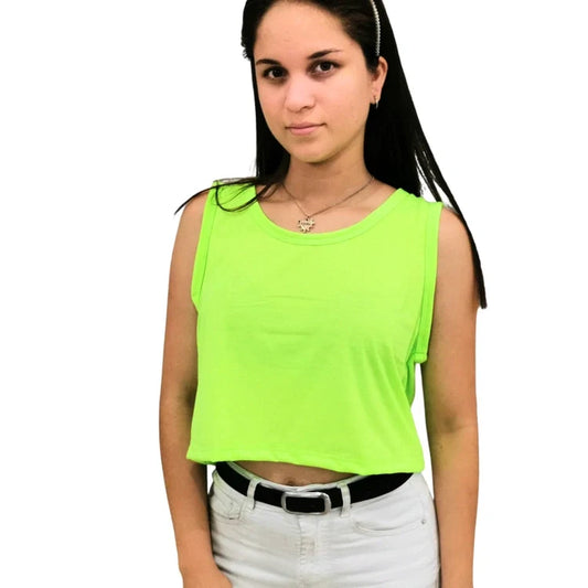 Crops Sublimables Sin Mangas 19 colores Hermosos para Dama