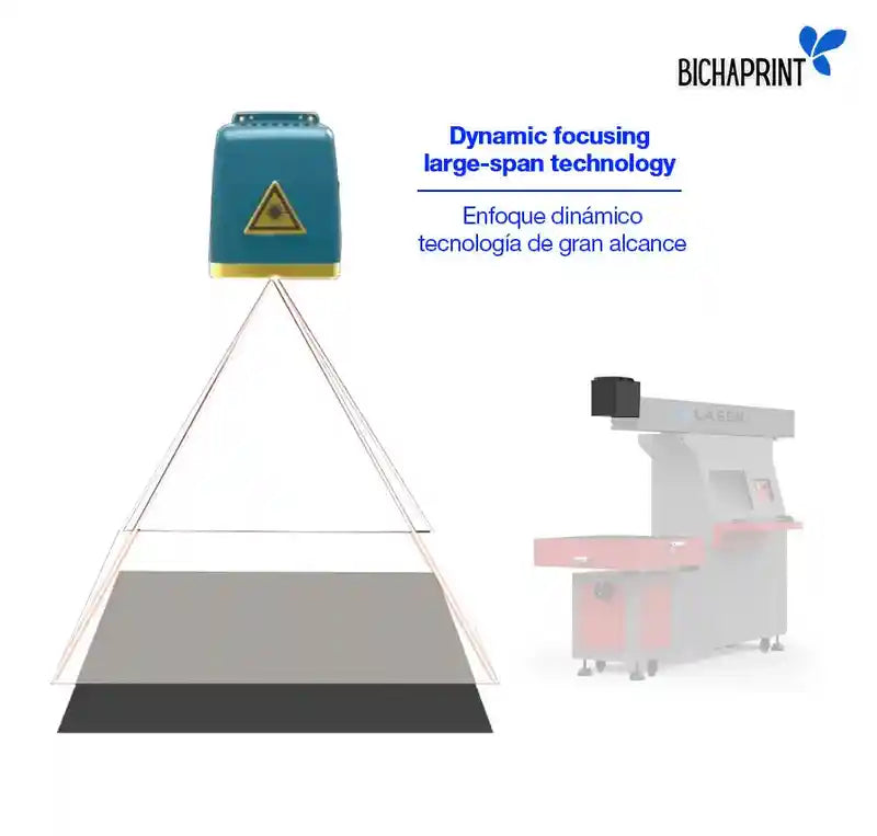  Marcadora laser con tubo de co2 para polos jeans tela vinyl cuero carton