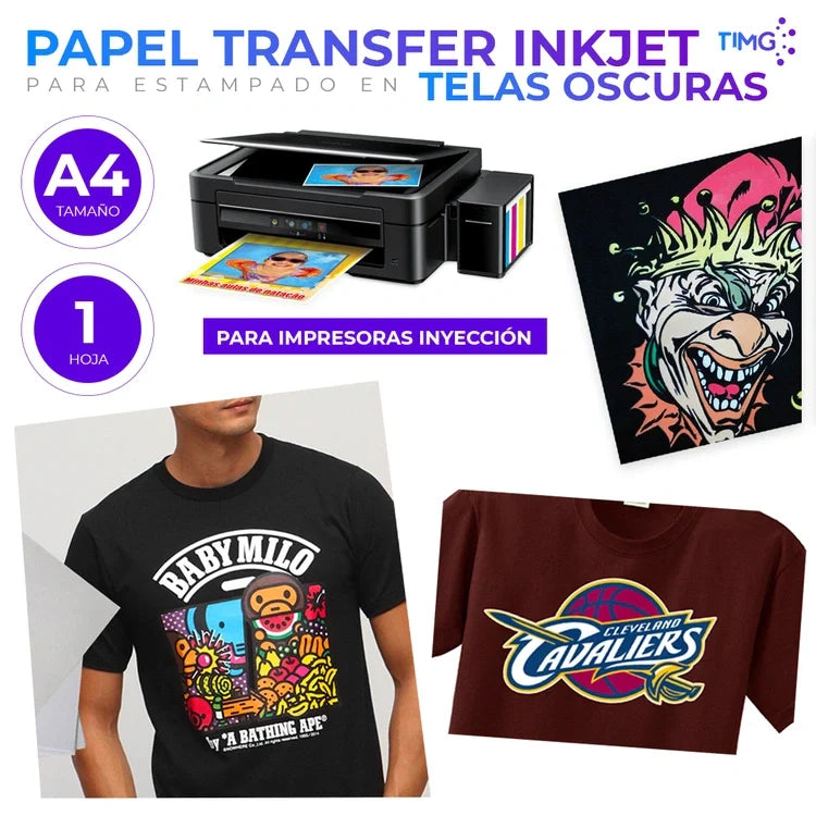 Papel Transfer Estampado De Playeras Con Plancha Plancha Transfer