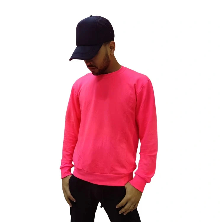 Poleras Sublimables Hombre Neon Fucsia SML XL XXL