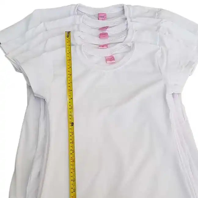 Polo blanco mujer cuello redondo hotsell
