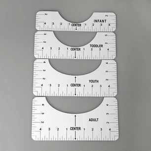 Regla de alineación de camisetas de 4 piezas Polos poleras