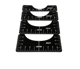 Regla de alineación de camisetas de 4 piezas Polos poleras