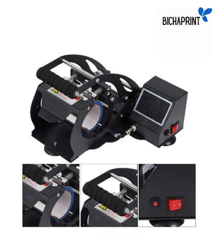 ST130 model cup heat transfer with 6 interchangeable molds