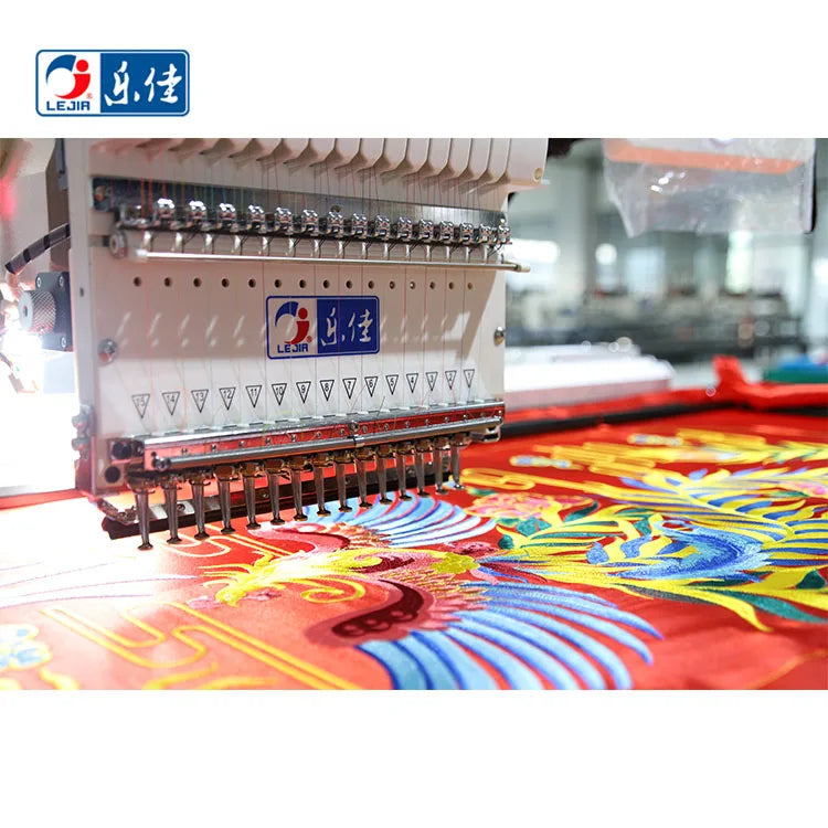 LSingle Head Embroidery Machine Automatic Cap T Shirt Garment Commercial Use Computer Embroidery Machine Party Sales