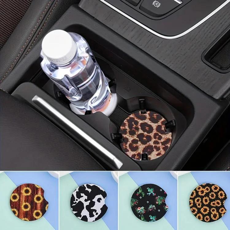 Sublimation Car Coasters - Pack of 20/50/100, 2.75" Round Blank Coasters