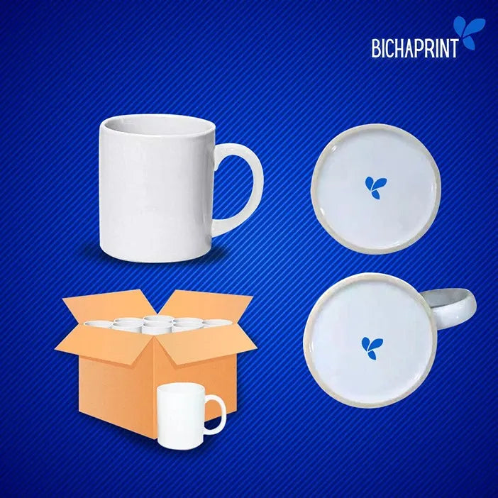 Taza blanca sublimable 11oz caja de 36 unidades AAA Blue preventa