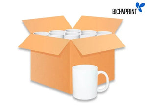 Taza blanca sublimable 11oz caja de 36 unidades AAA Blue preventa
