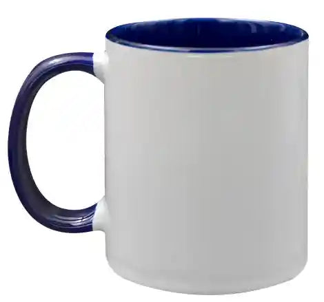 Taza con asa e interior de color 11oz 