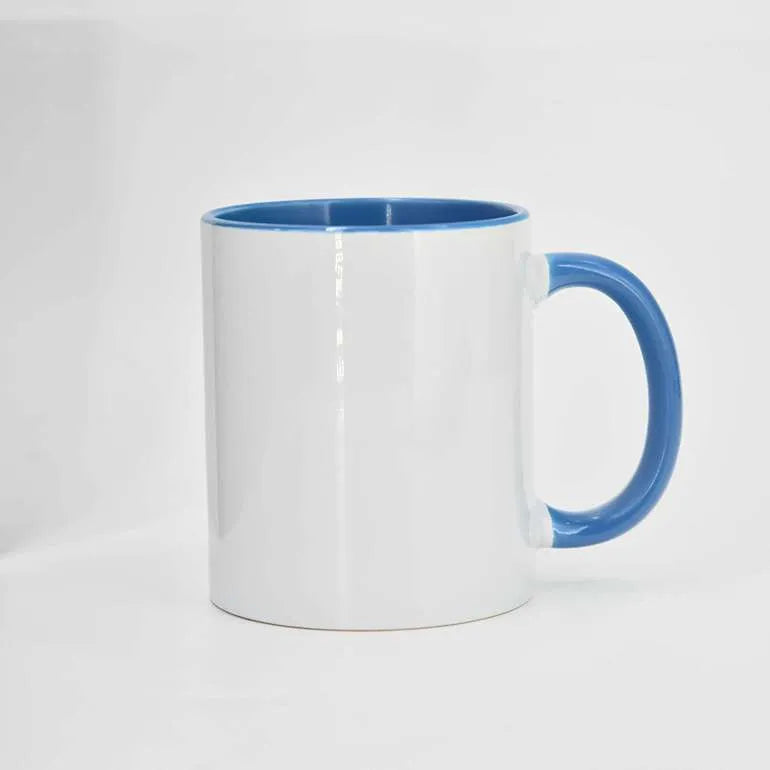 Taza con asa e interior de color 11oz 