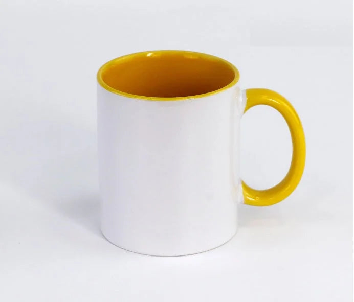Tazones asa e interior de color 11oz diferentes colores