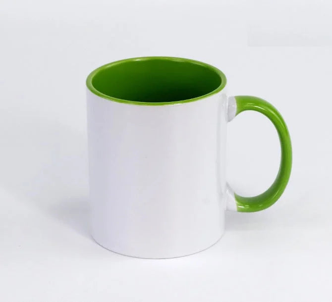 Tazones asa e interior de color 11oz diferentes colores