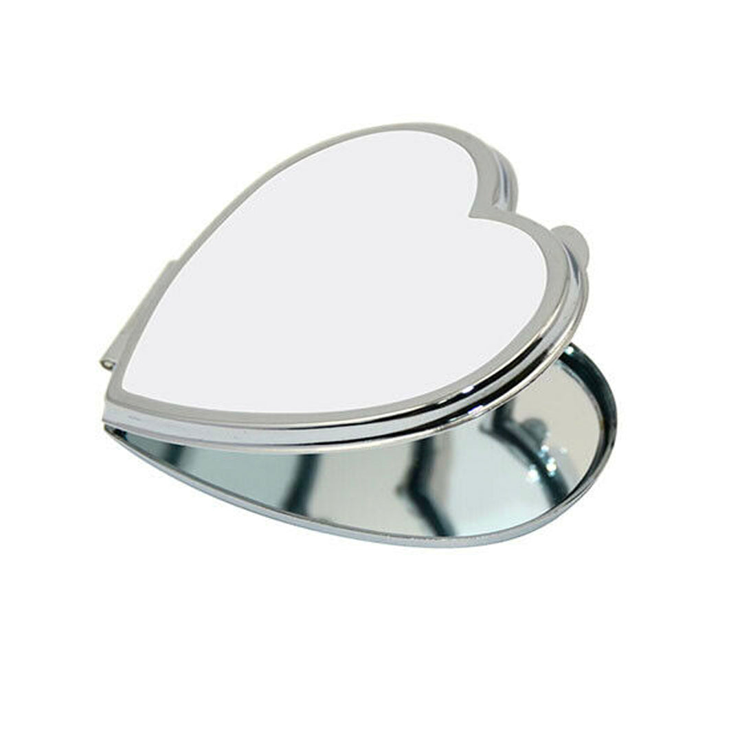 Sublimable metallic heart model mirror
