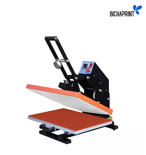 Flatbed press with digital auto opening