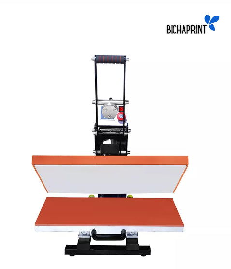 Flatbed press with digital auto opening