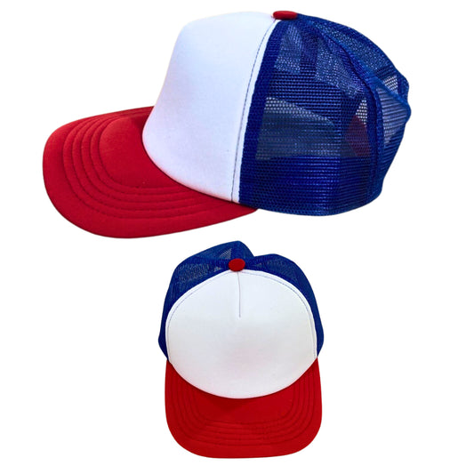 Sublimable Red Blue Cap - Made in Peru