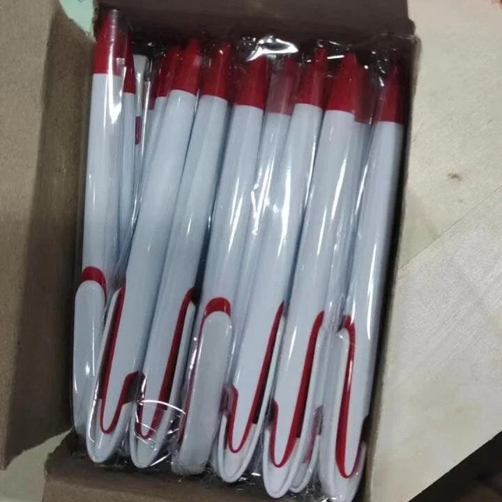 White sublimation pencil red line