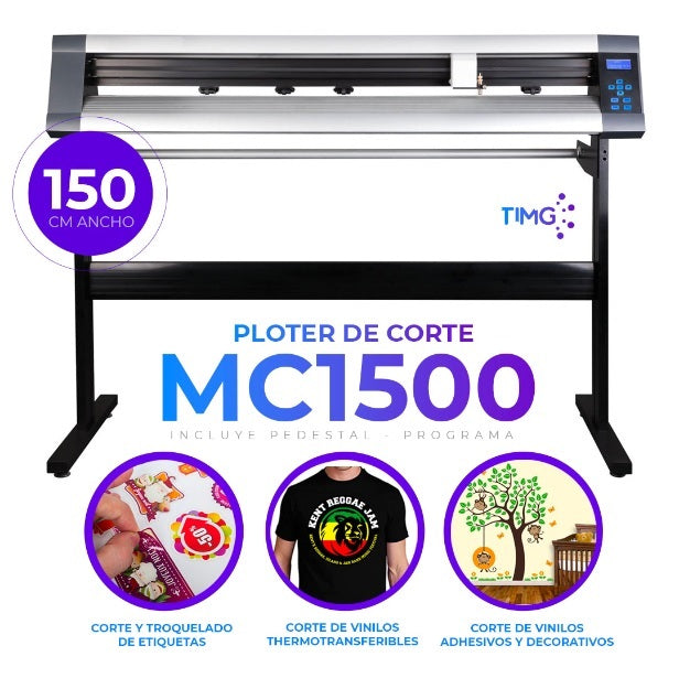 Ploter de corte MC1500 incluye programa Singmaster, 150 cm de ancho