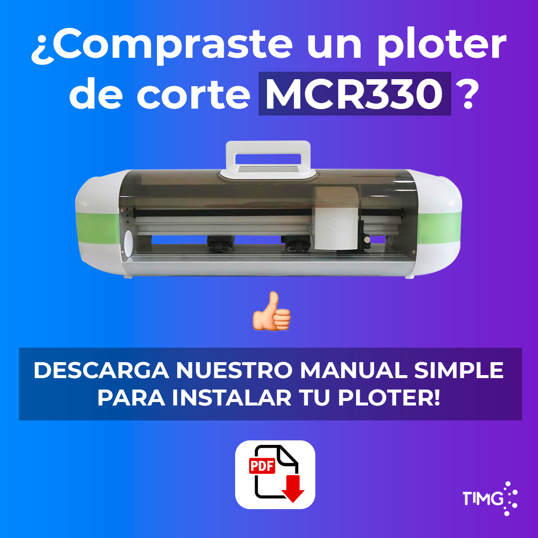 Mini ploter de corte portátil - modelo MCR330 - 330mm de ancho - cámara CCD corte por contorno