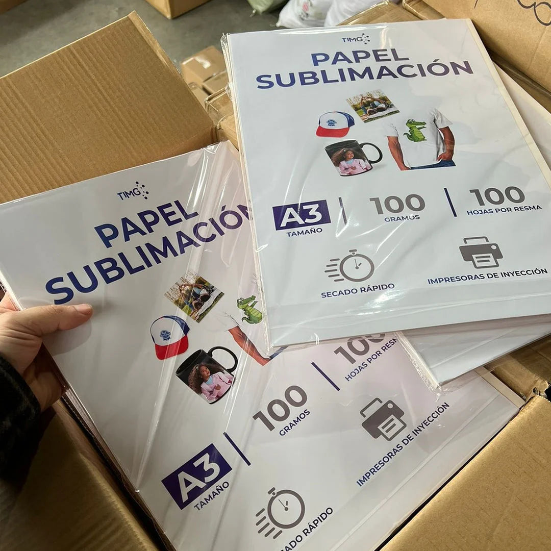 Instant dry sublimation paper 100 sheets - 100 grs - A4 / A3