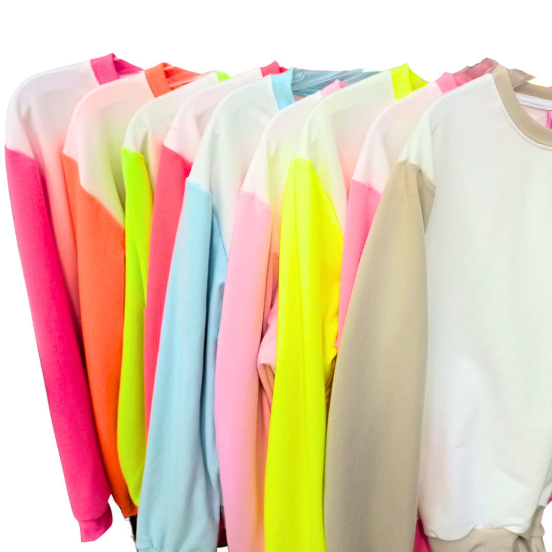 Sublimable T-shirts Neon Gum color sleeve