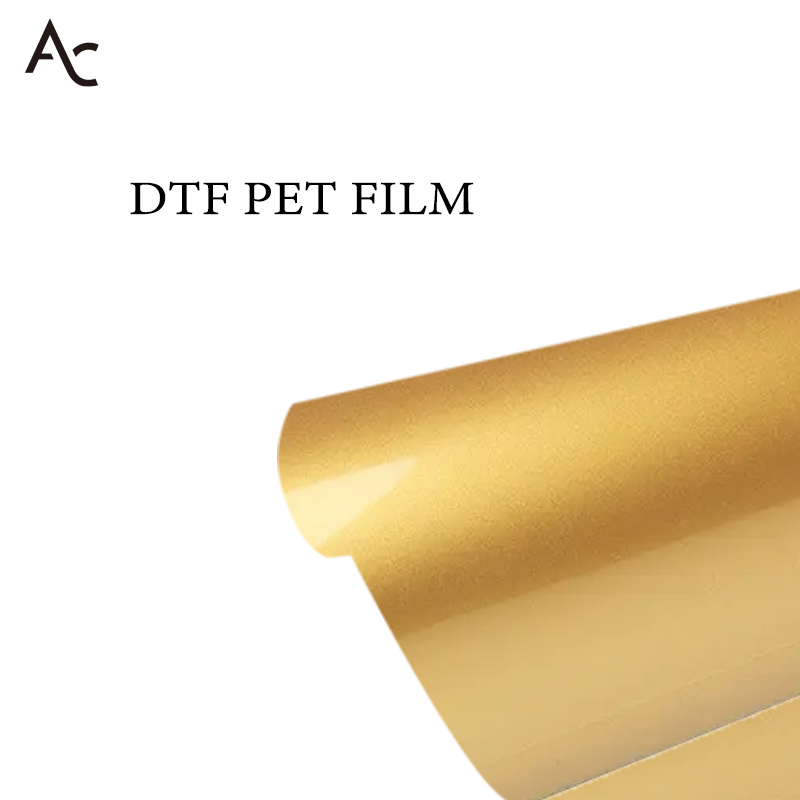 Película DTF de dorado dorado - Película PET DTF para impresión por transferencia de calor